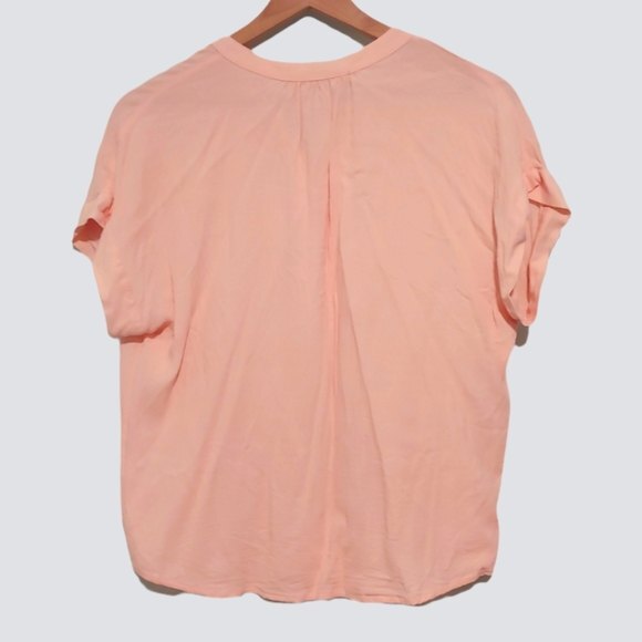 J. Crew Point Sur Blush Pink Drapey Popover Shirt Size XS - Picture 3 of 8